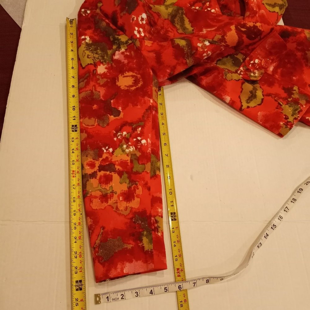 Chico's Floral Multi Colored Hidden Button Jacket Size 3 Chico's  Size XL 16 - Picture 11 of 12